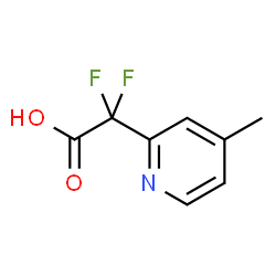 71 22-二氟-2-(4-甲基吡啶-2-基)乙酸结构式