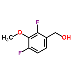 2,4-DIFLUORO-3-METHOXYBENZYL ALCOHOL结构式