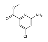 6-氨基-4-氯吡啶甲酸甲酯结构式