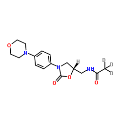 Defluoro Linezolid-d3 Structure