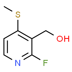 2-Fluoro-4-(methylthio)-3-pyridinemethanol结构式