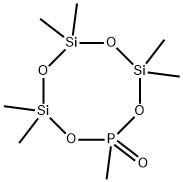 HEXAMETHYLCYCLOMETHYLPHOSPHONOXYTRISILOXANE, tech-95 structure