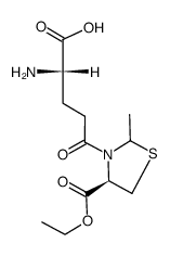 (2S)-2-amino-5-((4R)-4-(ethoxycarbonyl)-2-methylthiazolidin-3-yl)-5-oxopentanoic acid Structure