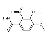 3,4-dimethoxy-2-nitro-benzoic acid amide Structure