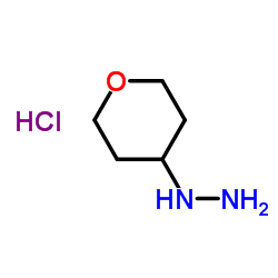 1-(Tetrahydro-2H-Pyran-4-Yl)Hydrazine Hydrochloride Structure