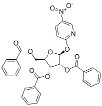 .beta.-D-Ribofuranoside, 5-nitro-2-pyridinyl, 2,3,5-tribenzoate structure