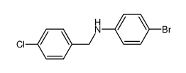 4-bromo-N-(4-chlorobenzyl)aniline Structure