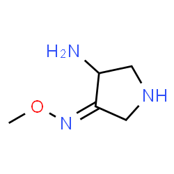 3-Pyrrolidinone,4-amino-,O-methyloxime(9CI)结构式