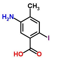 5-Amino-2-iodo-4-methylbenzoic acid Structure