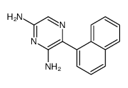 2,6-DIAMINO-3(1-NAPHTHALENYL)-PYRAZINE结构式