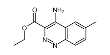 ethyl 4-amino-6-methylcinnoline-3-carboxylate Structure