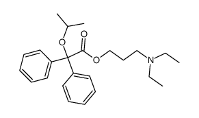 Isopropoxy-diphenyl-acetic acid 3-diethylamino-propyl ester结构式