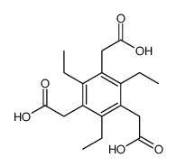 2-[3,5-bis(carboxymethyl)-2,4,6-triethylphenyl]acetic acid Structure