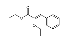 ethyl α-ethoxycinnamate Structure