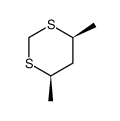 trans-(4S,6R)-dimethyl-1,3-dithiane结构式