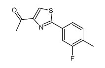 1-[2-(3-FLUORO-4-METHYLPHENYL)-1,3-THIAZOL-4-YL]ETHAN-1-ONE picture