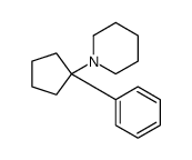 1-(1-phenylcyclopentyl)piperidine结构式