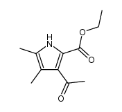 1H-Pyrrole-2-carboxylic acid, 3-acetyl-4,5-dimethyl-, ethyl ester结构式