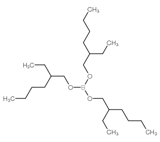 Boric acid,tris(2-ethylhexyl) ester structure