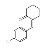 2-[(4-chlorophenyl)methylidene]cyclohexan-1-one结构式