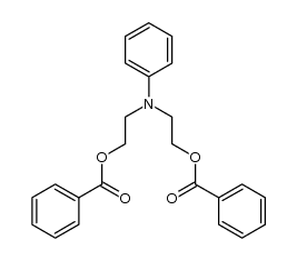 2-[phenyl(2-benzoyloxyethyl)amino]ethyl benzoate Structure
