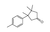 3,3,4-TRIMETHYL-4-P-TOLYLCYCLOPENTANONE结构式