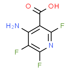 3-Pyridinecarboxylicacid,4-amino-2,5,6-trifluoro-(9CI)结构式