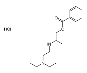 2-[2-(diethylamino)ethylamino]propyl benzoate,hydrochloride Structure