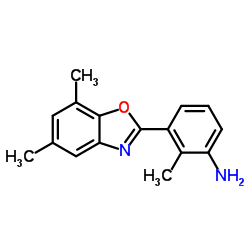 3-(5,7-DIMETHYL-BENZOOXAZOL-2-YL)-2-METHYL-PHENYLAMINE结构式