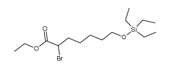 ethyl 2-bromo-7-((triethylsilyl)oxy)heptanoate结构式