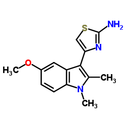 4-(5-METHOXY-1,2-DIMETHYL-1H-INDOL-3-YL)-THIAZOL-2-YLAMINE Structure