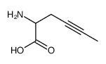 2-aminohex-4-ynoic acid Structure