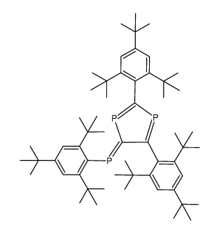 2,4,6-Tris(2,4,6-tri-tert-butylphenyl)-1,3,6-triphosphafulvene Structure