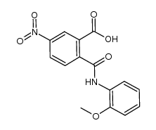 2-((2-methoxyphenyl)carbamoyl)-5-nitrobenzoic acid Structure
