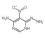 4-Pyrimidinamine,6-hydrazinyl-5-nitro-结构式