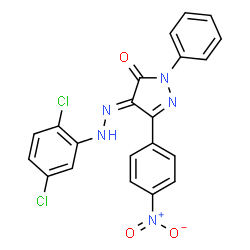 4-[(2,5-dichlorophenyl)hydrazono]-5-(4-nitrophenyl)-2-phenyl-2,4-dihydro-3H-pyrazol-3-one picture