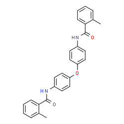 N,N'-[oxybis(4,1-phenylene)]bis(2-methylbenzamide)结构式