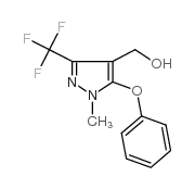 [1-Methyl-5-phenoxy-3-(trifluoromethyl)-1H-pyrazol-4-yl]methanol 97 structure