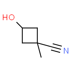 3-Hydroxy-1-methylcyclobutane-1-carbonitrile Structure