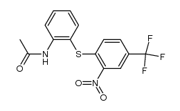 acetic acid-[2-(2-nitro-4-trifluoromethyl-phenylsulfanyl)-anilide] Structure