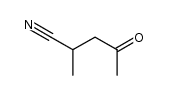 Pentanenitrile, 2-methyl-4-oxo- (9CI) Structure