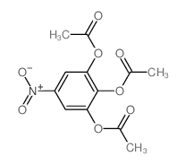 (2,6-diacetyloxy-4-nitro-phenyl) acetate Structure