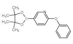 2-苯氧基吡啶-5-硼酸频那醇酯结构式