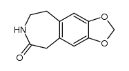 7,8-(methylenedioxy)-2-oxo-1,2,4,5-tetrahydro-3H-3-benzazepine Structure