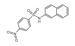 N-(2-naphthyl)-4-nitrobenzenesulfonamide结构式