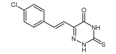 6-p-chlorostyryl-3-thioxo-1,2,4-triazin-5-one结构式