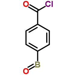 4-甲酰氯苯硼酸结构式