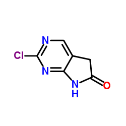 2-CHLORO-5H-PYRROLO[2,3-D]PYRIMIDIN-6(7H)-ONE structure