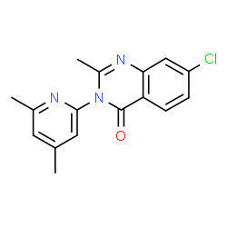7-Chloro-3-(4,6-dimethyl-2-pyridinyl)-2-methyl-4(3H)-quinazolinone Structure