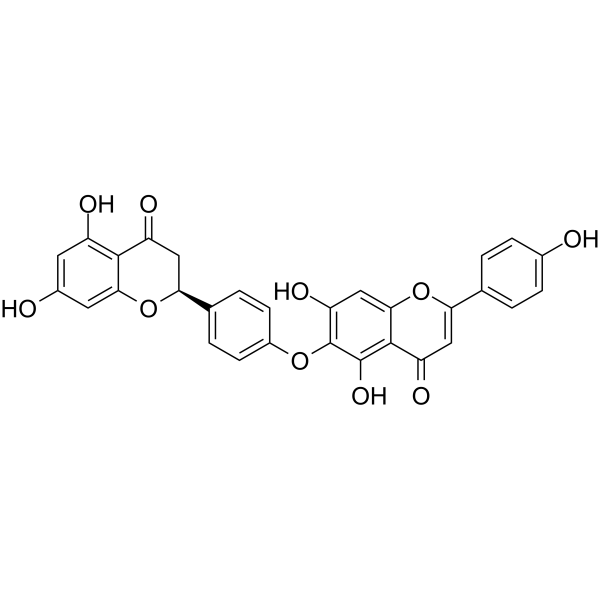 2,3-Dihydrohinokiflavone structure
